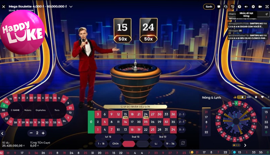 Cửa cược trong mega roulette cần phải biết