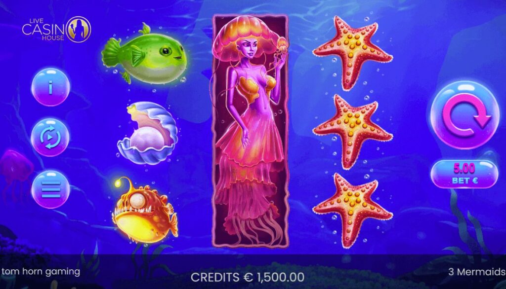 3 Mermaids tại Live Casino House