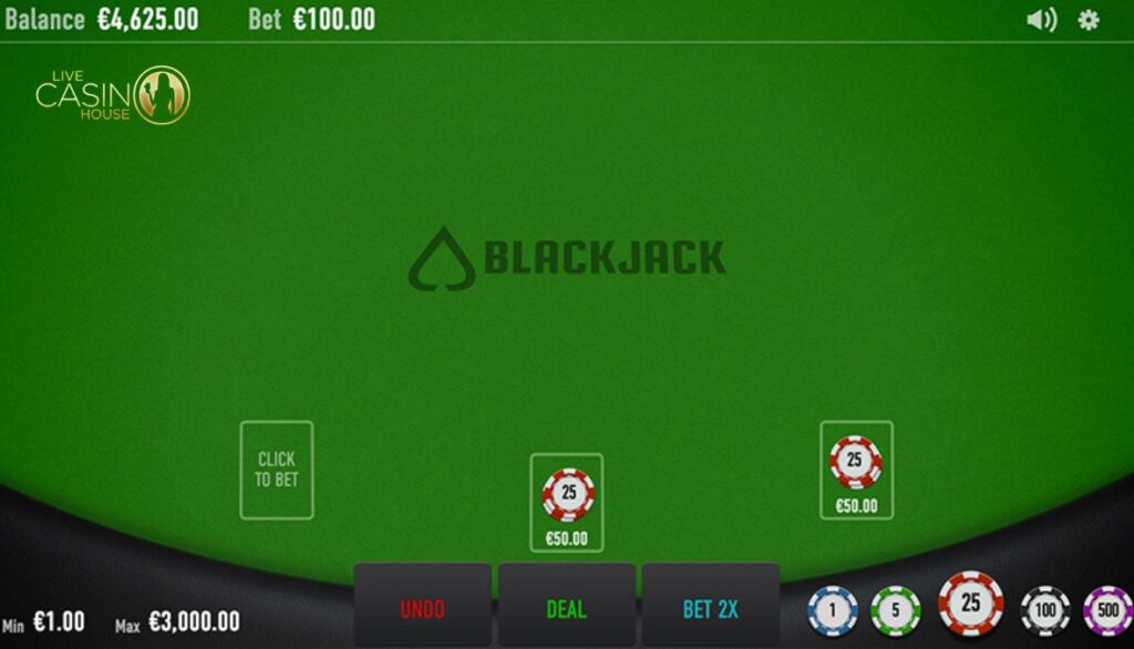 Chơi Blackjack Neo tại Live Casino House