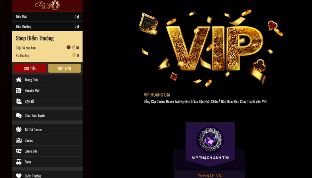 Chương trình VIP Live Casino House