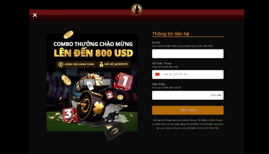 Đăng ký đại lý Live Casino House