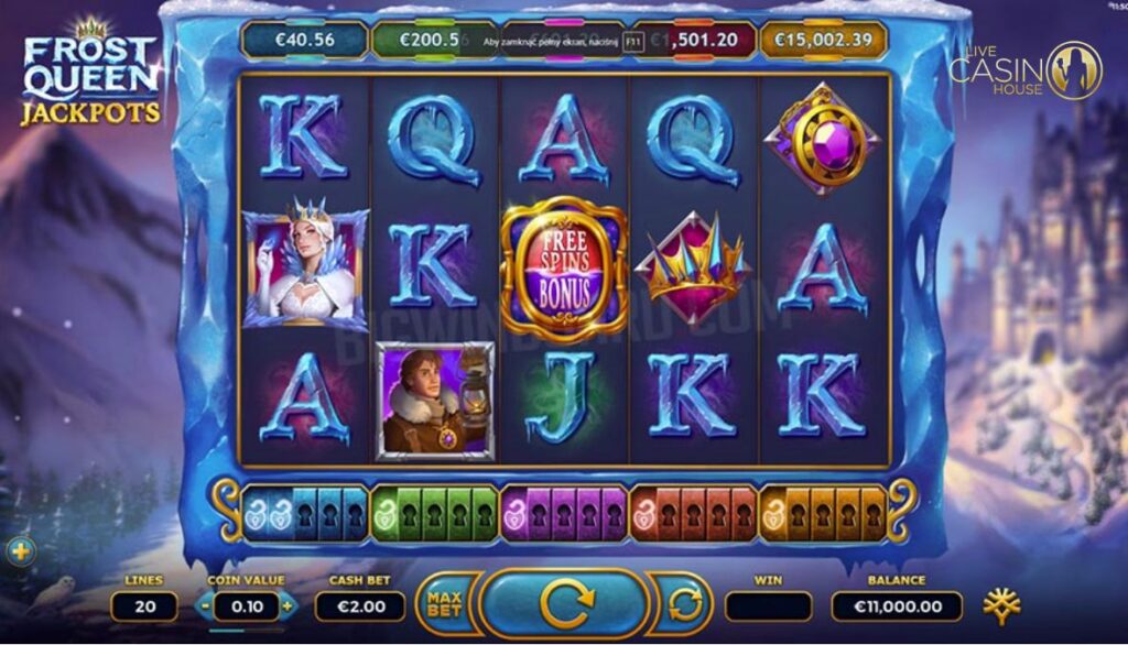 Frost Queen Jackpots tại Live Casino House