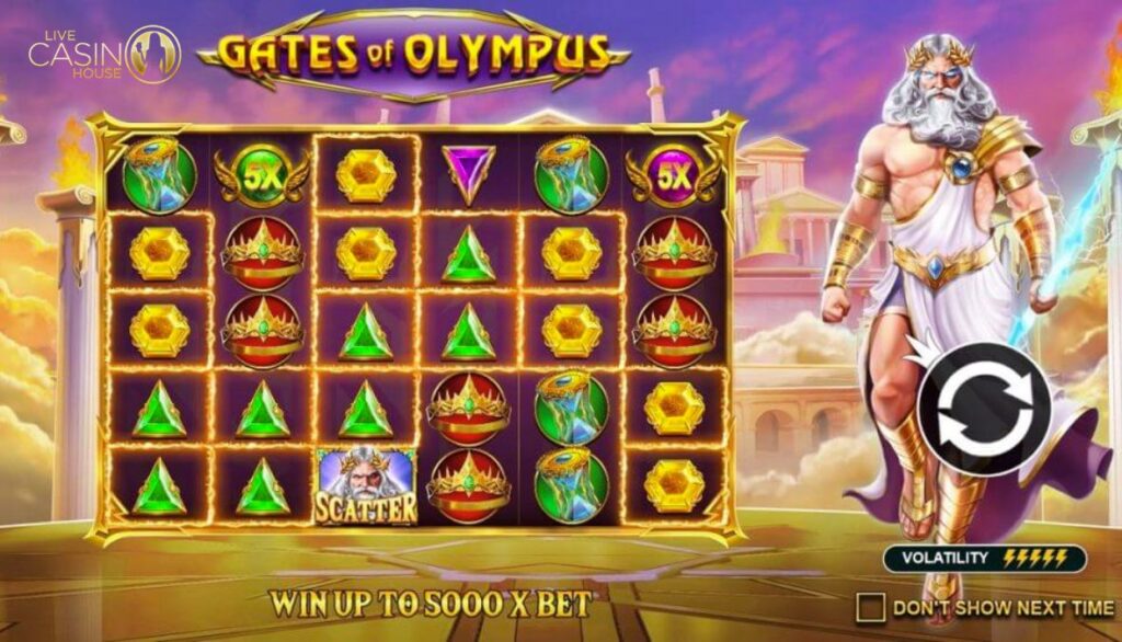 Gates of Olympus tại Live Casino House