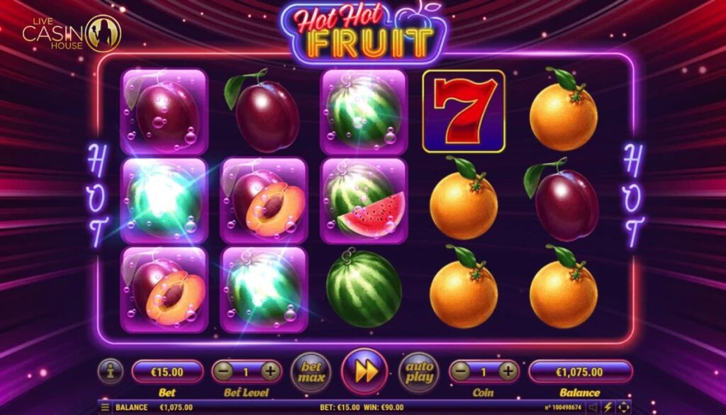 Hot Hot Fruit tại Live Casino House