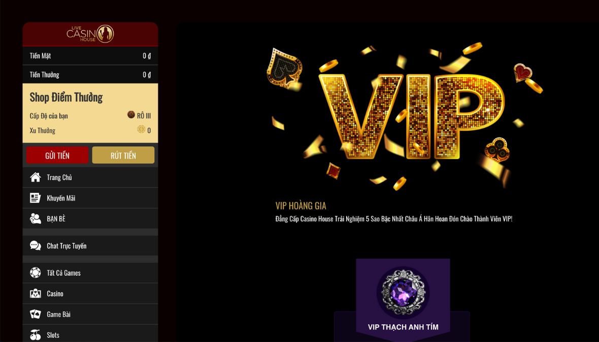 Khuyến mãi VIP Live Casino House