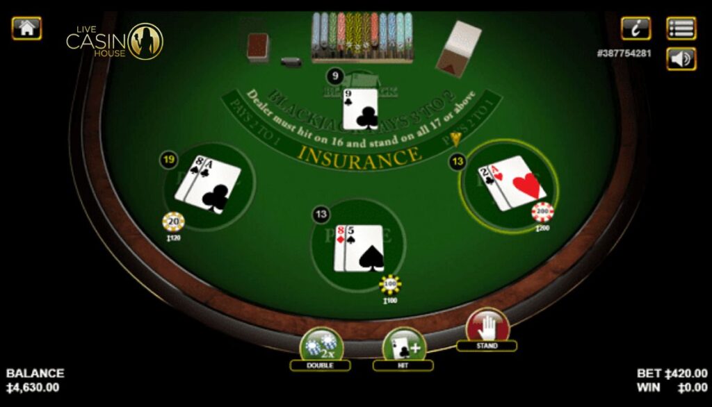 Luật chơi Blackjack 3 Hand HB