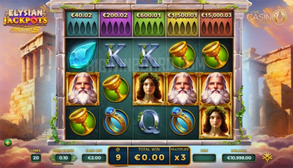 Luật chơi Elysian Jackpots