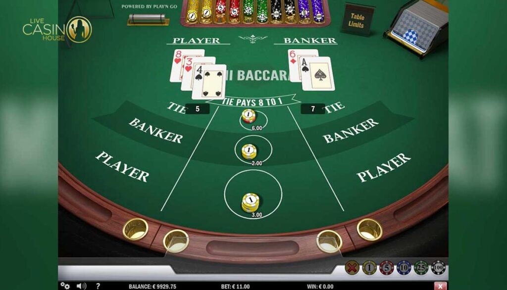 Mini Baccarat tại Live Casino House