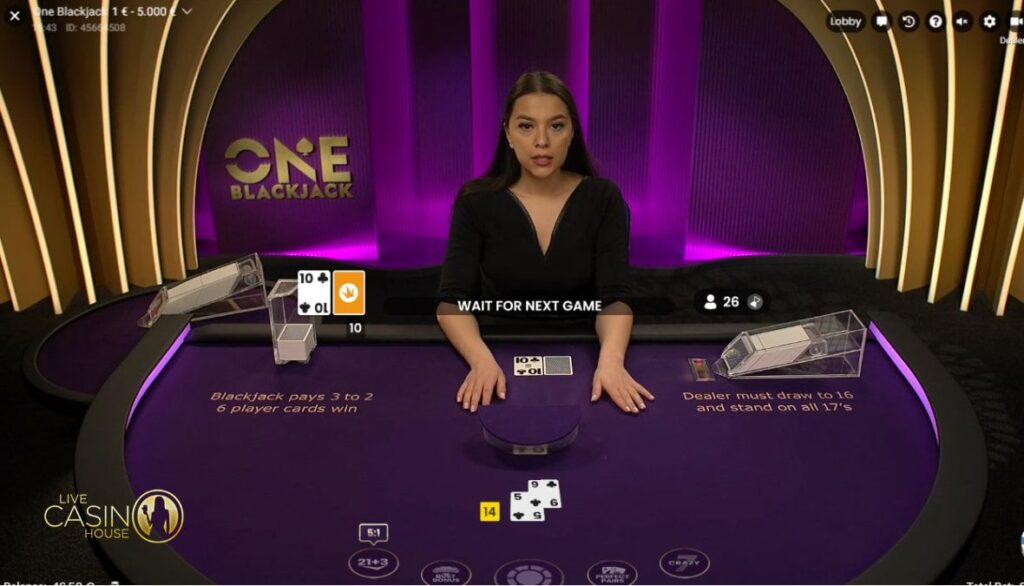 PP Live One Blackjack tại Live Casino House