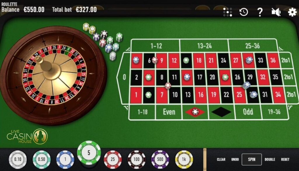 Roulette Neo tại Live Casino House