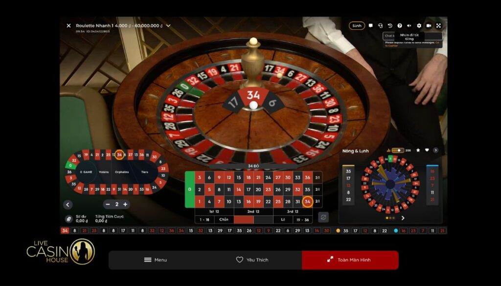 Speed Roulette tại Live Casino House